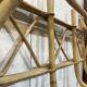 1960s rattan wall coat rack