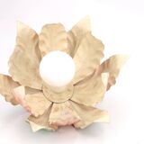 Flower and leaf suspension in pastel tones, 80s