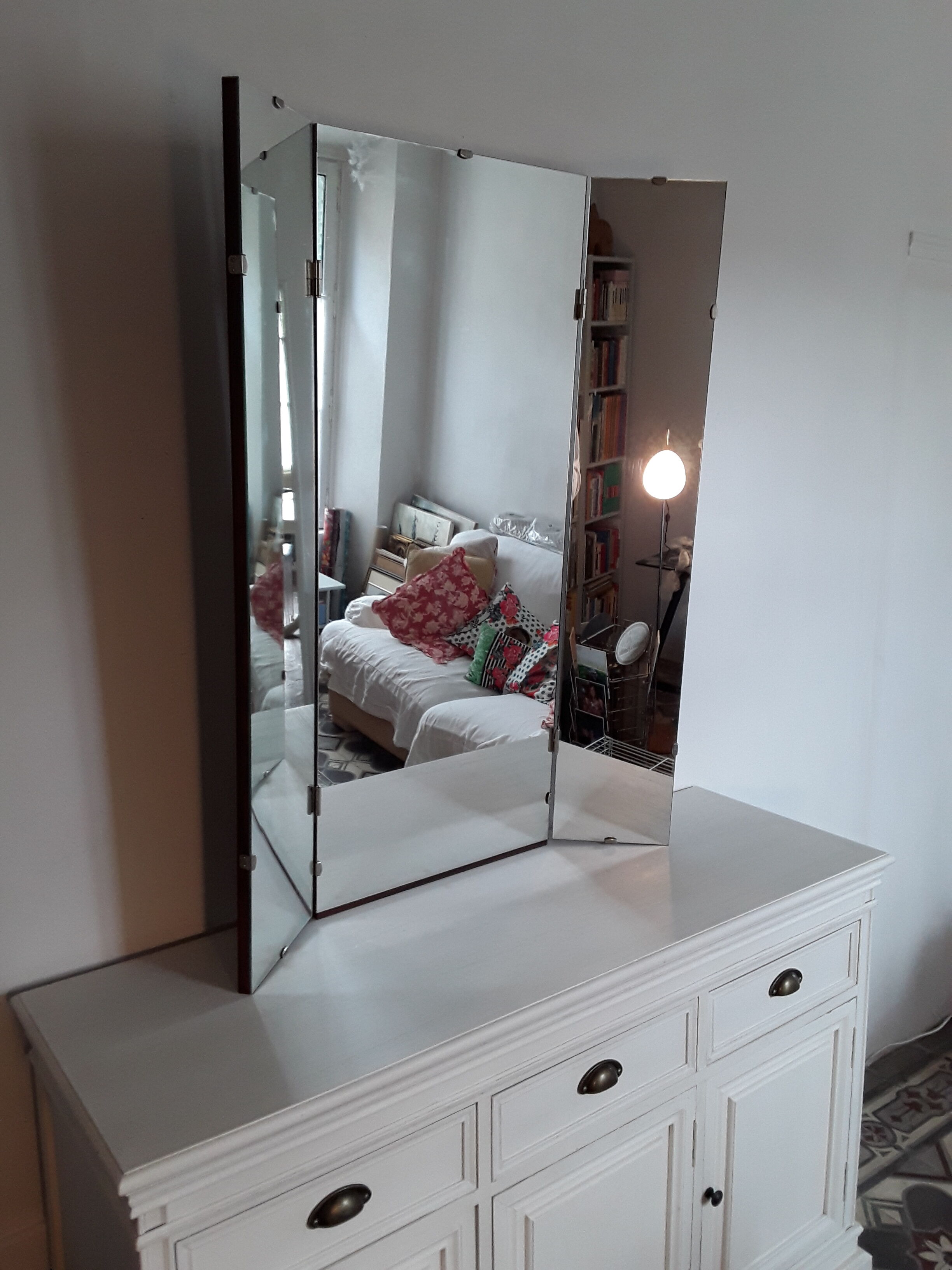 Giant vintage triptych 60/70s