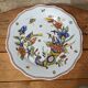 Very beautiful old plate decorated with Rouen, handmade by Geo Martel