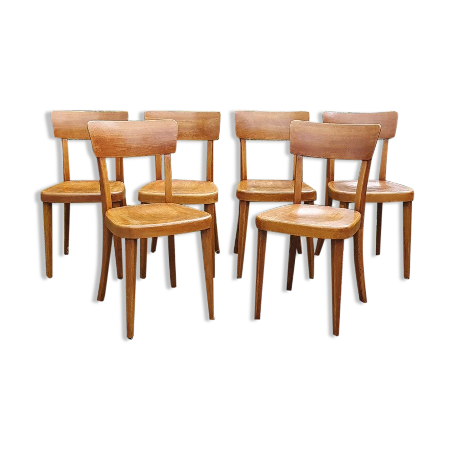 Set 6 chairs bistro Horgen-Glarus Switzerland 60s
