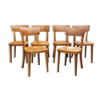 Set 6 chairs bistro Horgen-Glarus Switzerland 60s