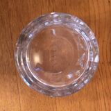 Beautiful quality vintage French cut glass ice bucket with fixed handles 4502