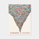 Affiche de David Shrigley, Tornade de non-sens, 2021