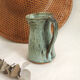 Glazed terracotta pitcher