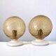 Pair of vintage globe wall lights