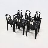 Set of 6 Boston Chairs by Pierre Paulin for Henry Massonnet France 1980s