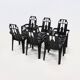 Set of 6 Boston Chairs by Pierre Paulin for Henry Massonnet France 1980s