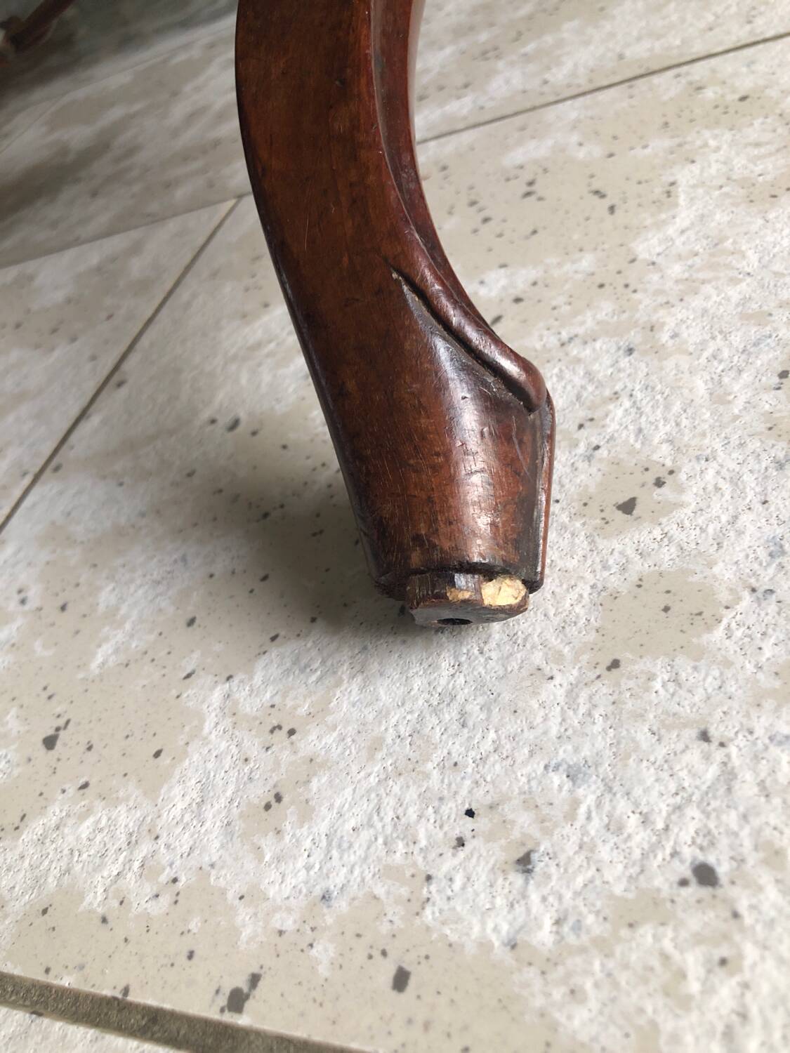 Napoleon 3 Style armchair / fireside chair in mahogany