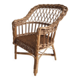 Wicker armchair for children