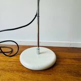Oluce 626/L floorlamp Joe Colombo Design. Vintage Italian design. White Oluce lamp by Joe Colombo
