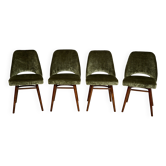 Set of four chairs designed by Radomir Hoffman, TON Czechoslovakia, 1960s.