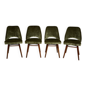 Set of four chairs designed by Radomir Hoffman, TON Czechoslovakia, 1960s.