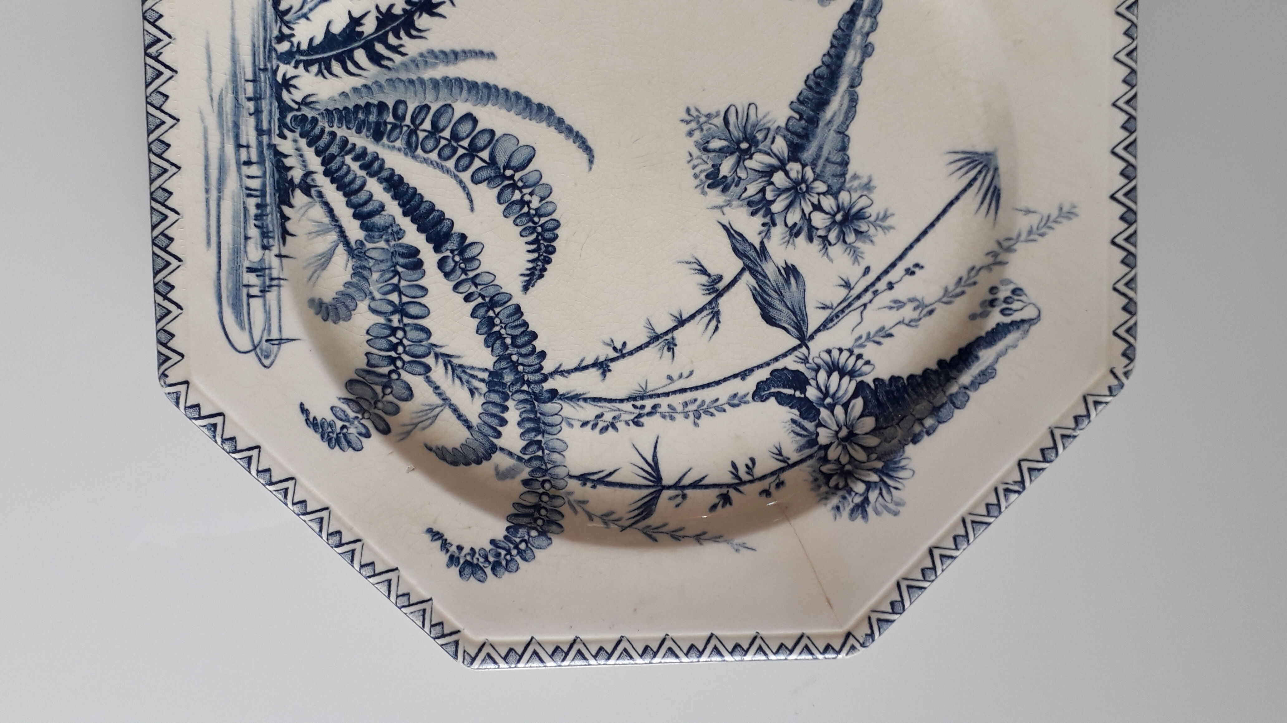 Duo of plates of clairfontaine model INDIANA