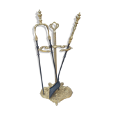 Bronze and iron fireplace kit