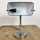 Vintage Green Enamel Banker Lamp, 1950s