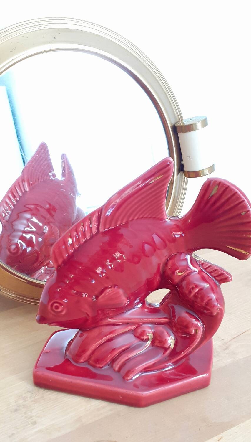Art deco ceramic fish