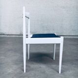 Belgian White Dining Chair, 1970s, Set of 9