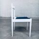 Belgian White Dining Chair, 1970s, Set of 9