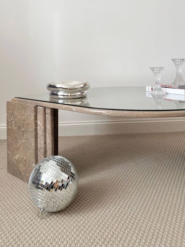 Table basse Roche Bobois marbre