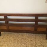 Oak bed by René Gabriel period Reconstruction
