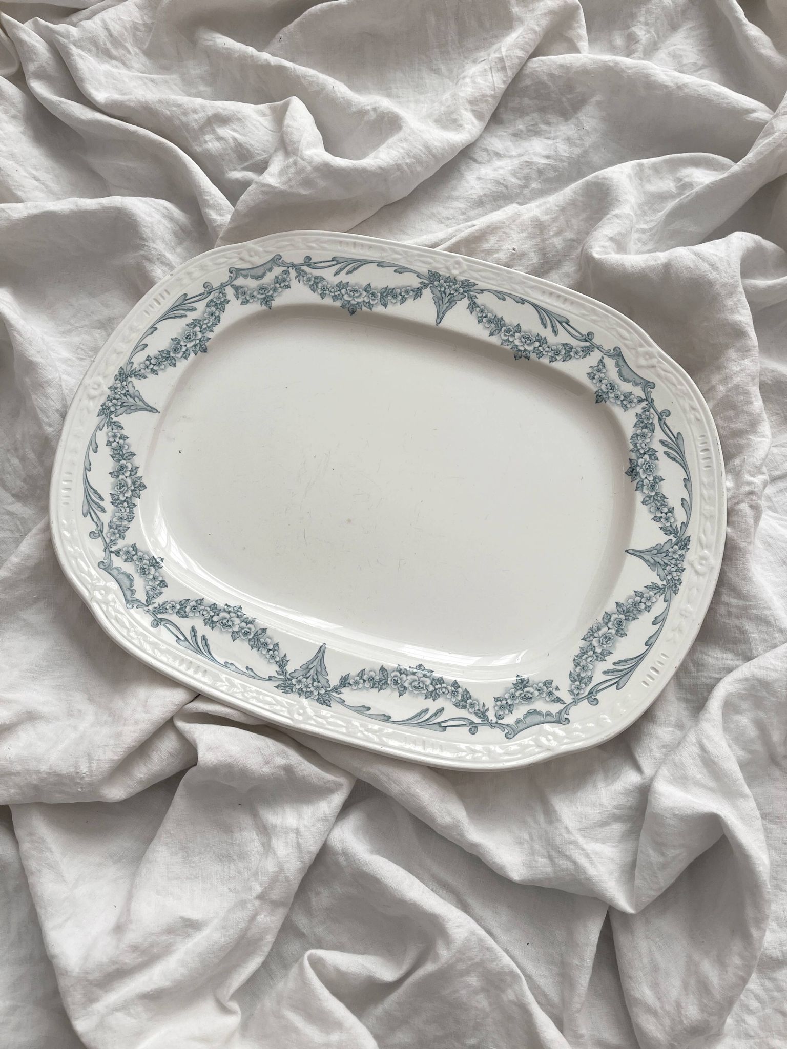Iron earthenware dish “Louis XVI” U&C Sarreguemines