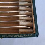 12 small mocha spoons. Christofle Paris.