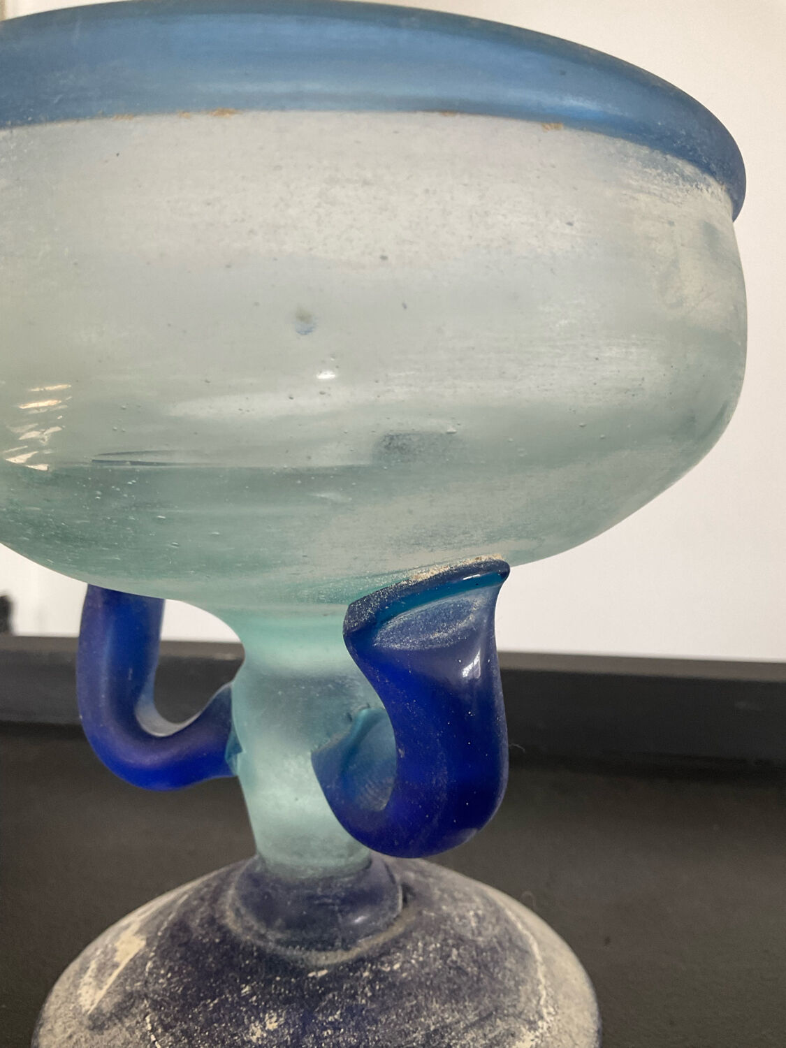 Empty pocket "Scovo" stand cup in Murano glass