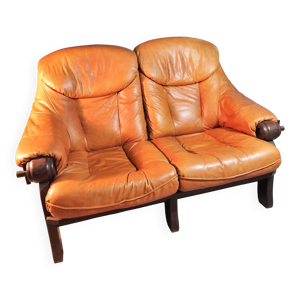 Canapé cuir 1970s