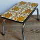 Vintage floral formica footrest stool