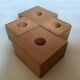 Quatre bougeoirs en bois scandinave