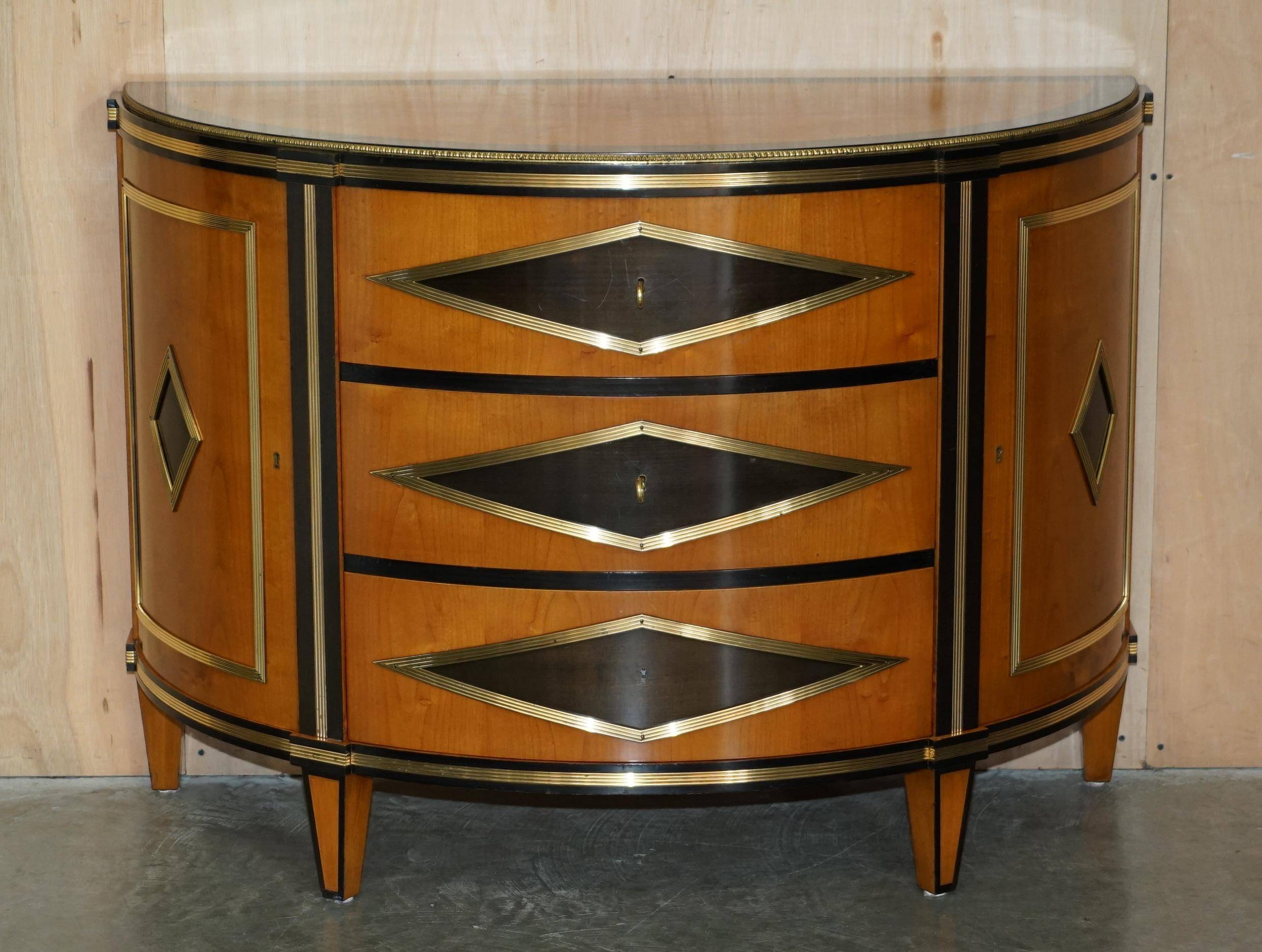 Buffet Demi-lune Satinwood & Laiton Colombo Mobili