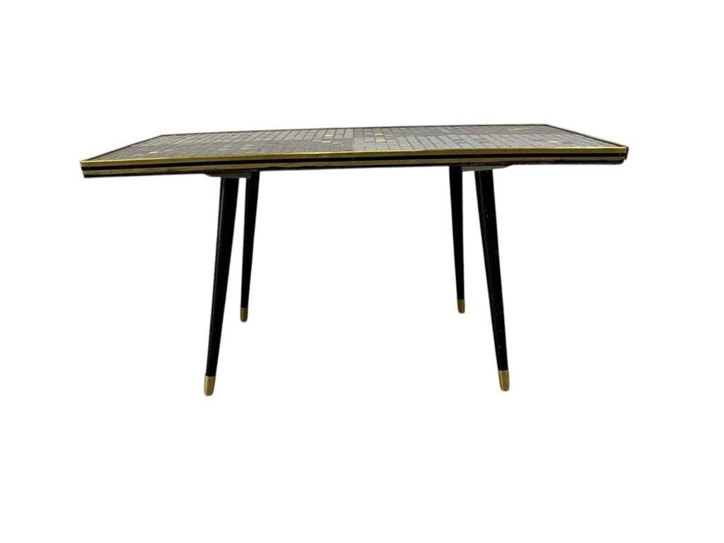 Table basse vintage mosaïque / table d'appoint / table à carreaux
