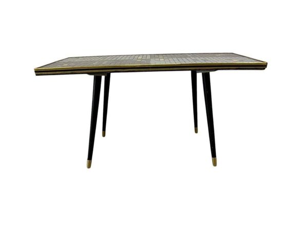Table basse vintage mosaïque / table d'appoint / table à carreaux