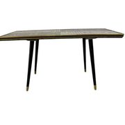 Table basse vintage mosaïque / table d'appoint / table à carreaux