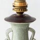 Celadon Crackle Glaze Porcelain Table Lamp in Chinese Style with Scroll Handles