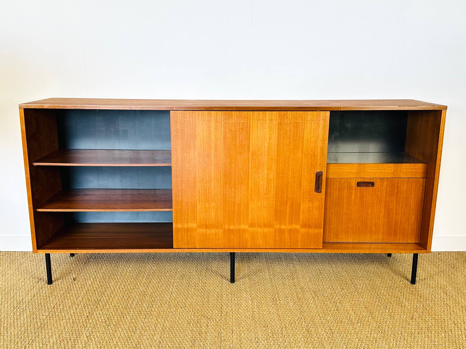 1960s high Scandinavian teak sideboard