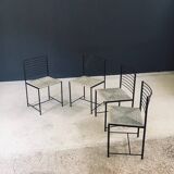 Postmodern Alice Dining Chairs from Cidue, Italy, 1980s, Set of 4