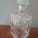 Decorated glass decanter