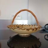Glazed terracotta fruit bowl or basket