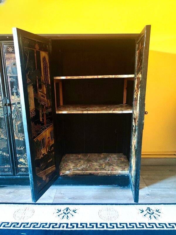 Chinese furniture in black lacquer