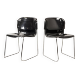 Drabert SM400 Stackable Dining Chairs by Gerd Lange, Set of 2. Germany, 80s