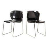 Drabert SM400 Stackable Dining Chairs by Gerd Lange, Set of 2. Germany, 80s