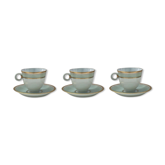Limoges A. Vignaud porcelain cups and cups