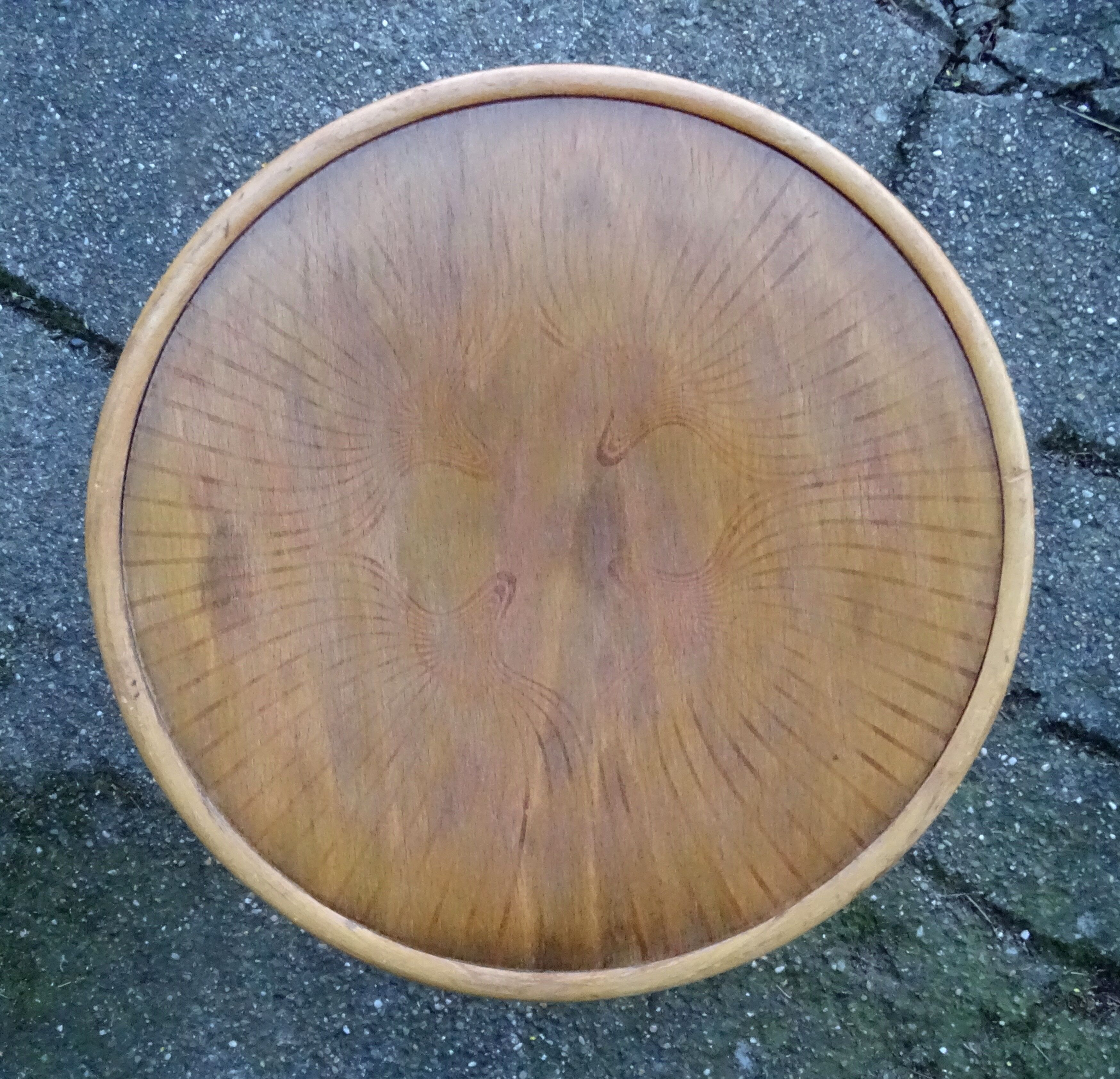 Stool Thonet 1930 seat blond wood