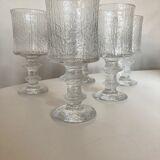 Set of 5 glasses Timo Sarpaneva Festivo 1970 Scandinavian IIttala