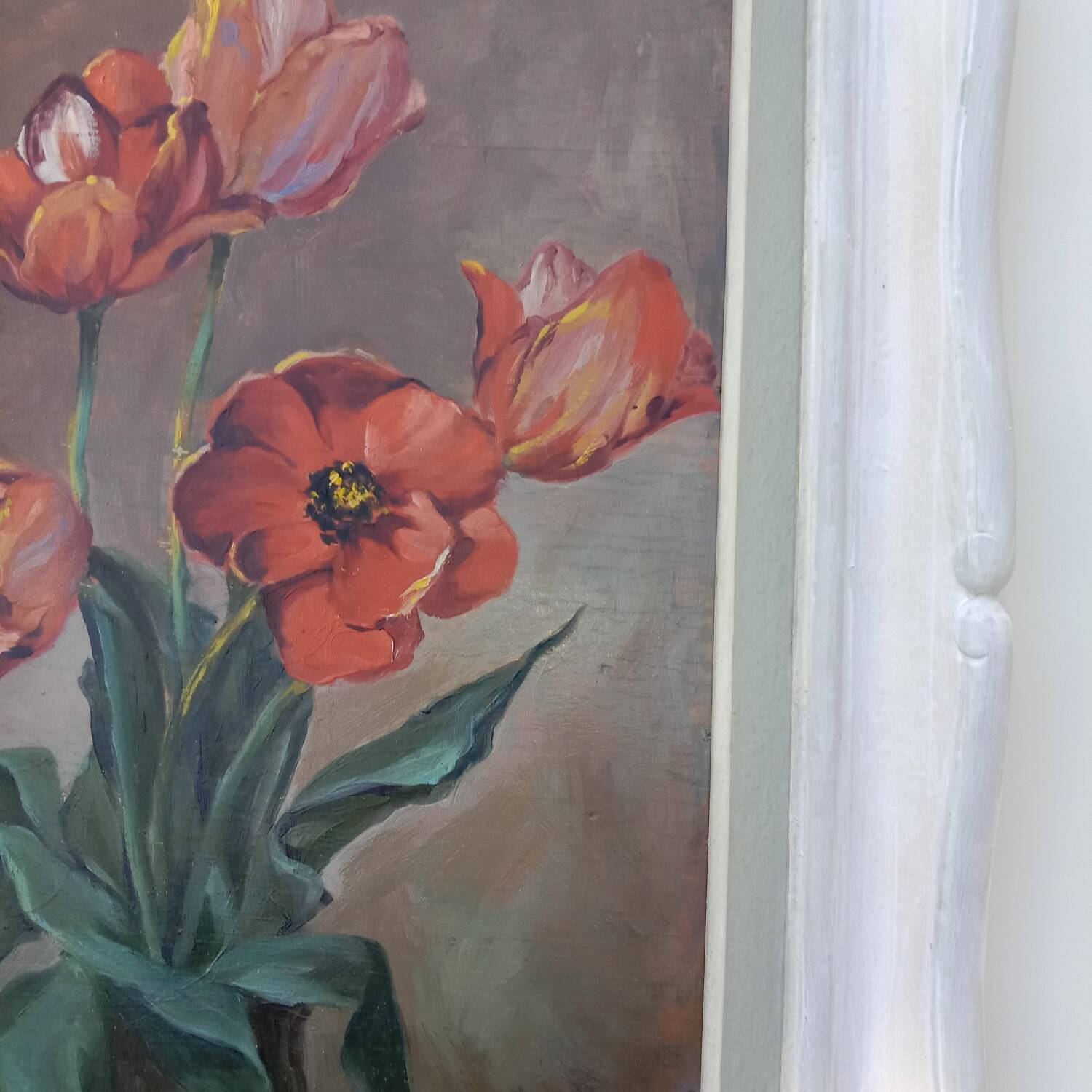 Bouquet of Tulips painting by Gauthier 20th century