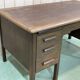 60s English flat desk in oak
