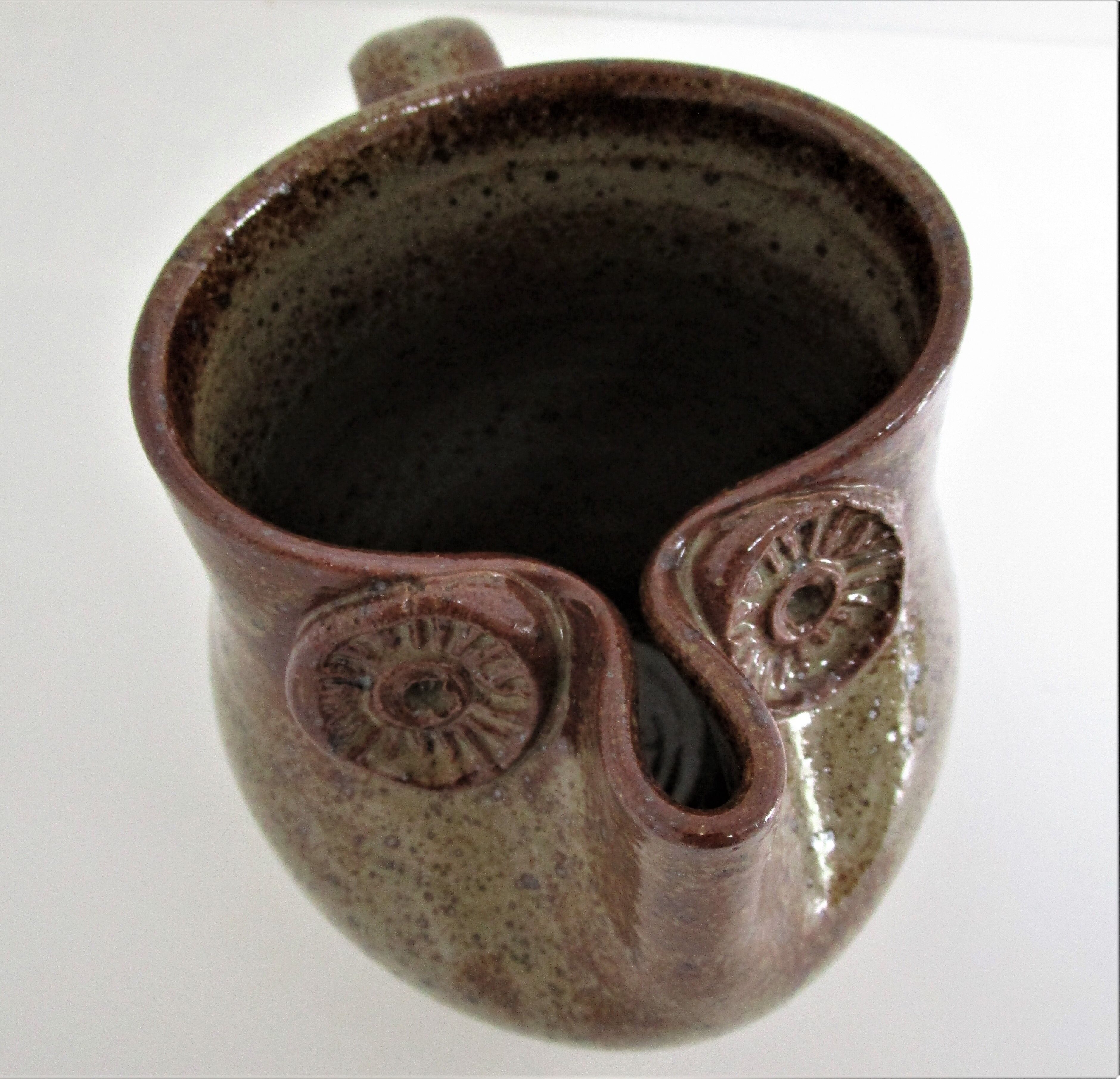 Vintage zoomorphic sandstone pitcher