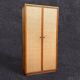 Vintage rattan and woven wicker wardrobe 1970s
